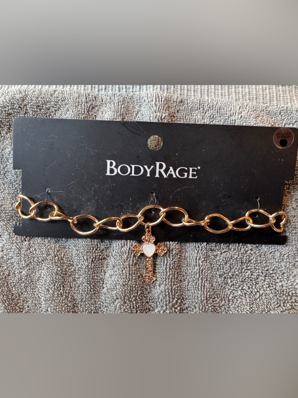 🌟3/$20 Eligible! NWT BodyRage Gold-Tone Cross Chain Choker